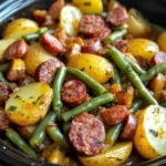 Crock Pot Swamp Potatoes with Sausage & Veggies