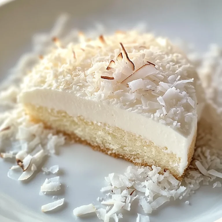 Gâteau fondant noix de coco
