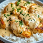 How to Make Creamy Smothered Chicken and Rice – Easy Dinner Idea