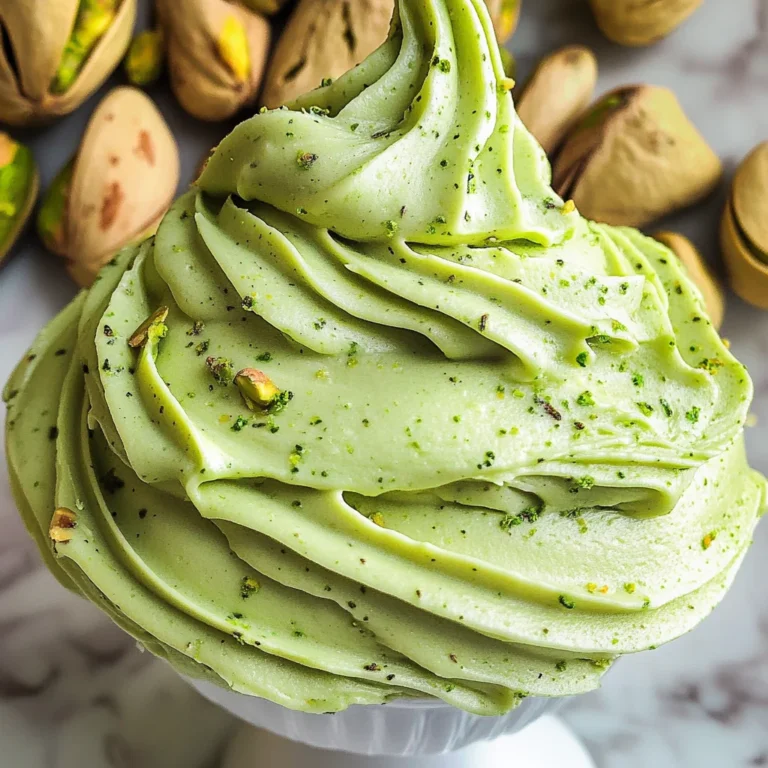 How to Make Pistachio Buttercream Frosting (video)