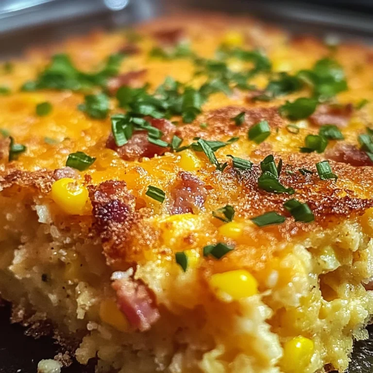 Loaded Cornbread Casserole – Southern Comfort in Every Bite