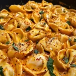 One-Pot Spicy Garlic Butter Chicken Tortellini