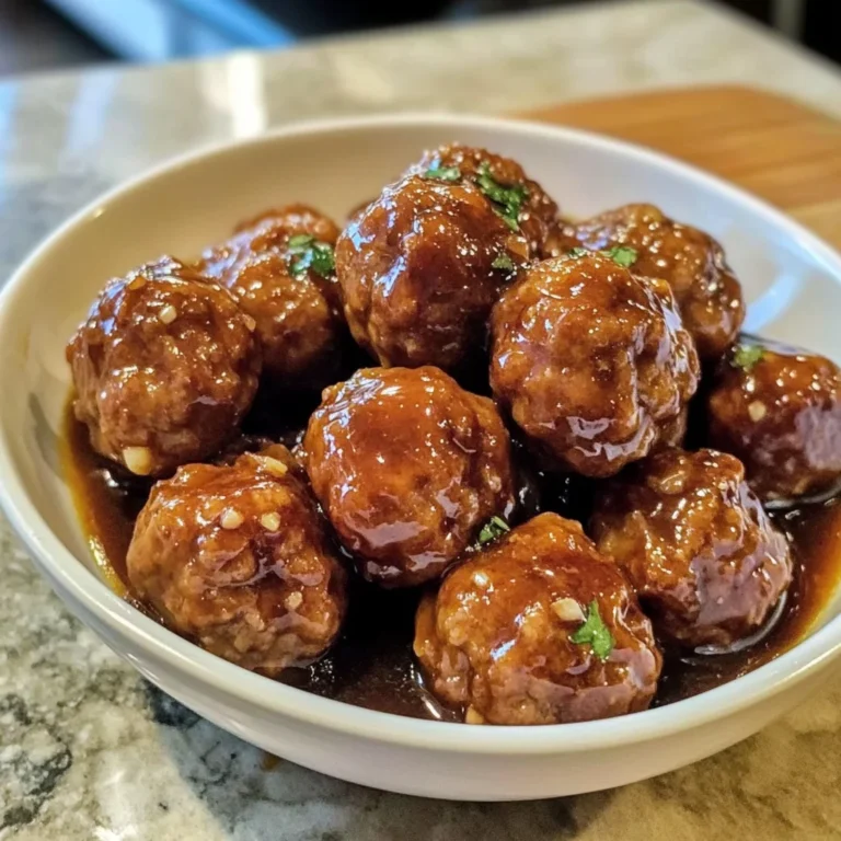 Slow Cooker Honey Garlic Meatballs