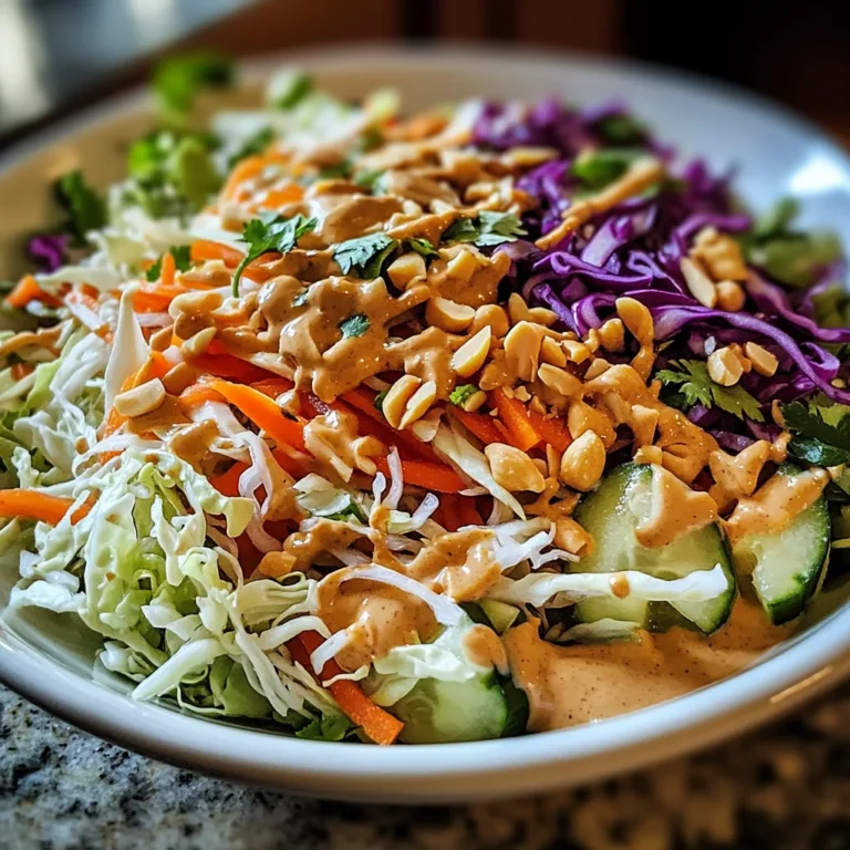 Spring Roll Salad with Peanut Dressing