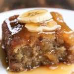 Sticky Banana Bread Pudding Cake