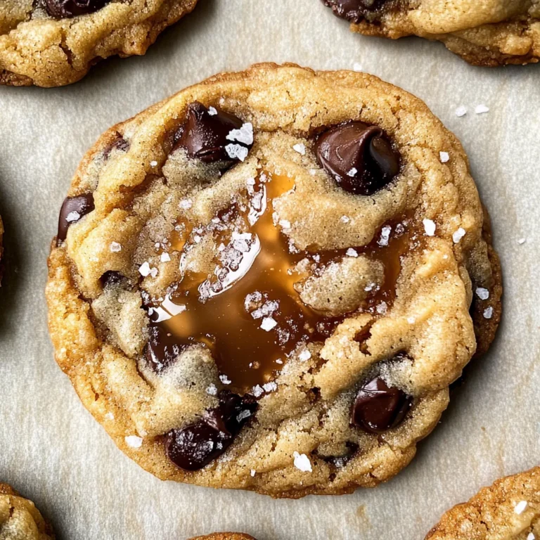 The Best Chewy Salted Caramel Chocolate Chip Cookies
