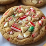 White Chocolate Candy Cane Cookies